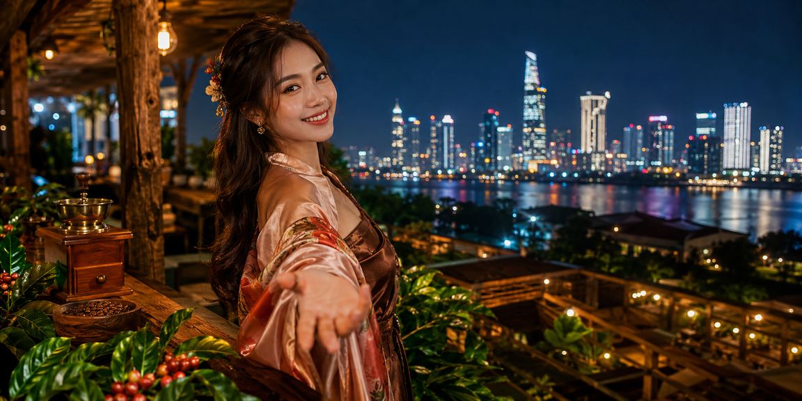 Người dùng tại Hồ Chí Minh dùng ứng dụng casino trong quán cà phê với thái độ kiểm soát