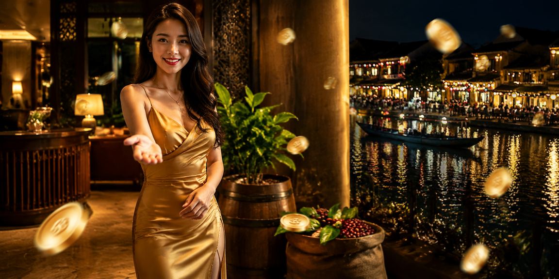 Không gian cà phê Hội An minh họa người dùng đọc ưu đãi VIP trên nền tảng 13485