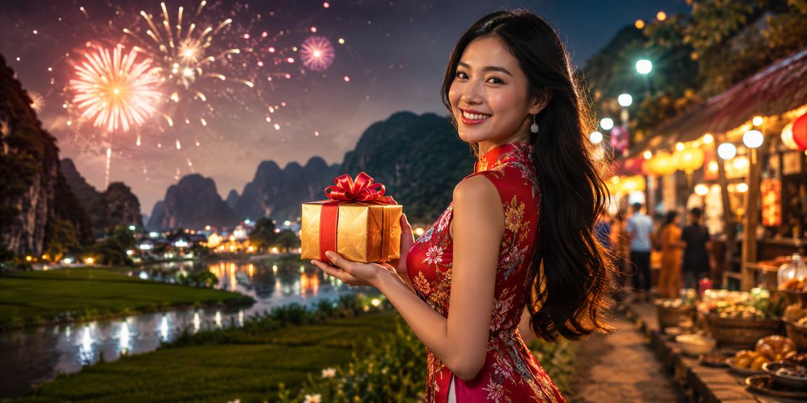 Chợ đêm Ninh Bình với ánh đèn gợi trải nghiệm giải trí casino rõ ràng